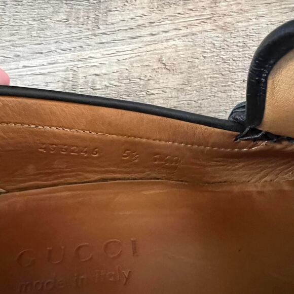 Gucci Leather Loafers • Silver Horsebit • Men’s 5.5 (Fits US 7.5) - Picture 3 of 5